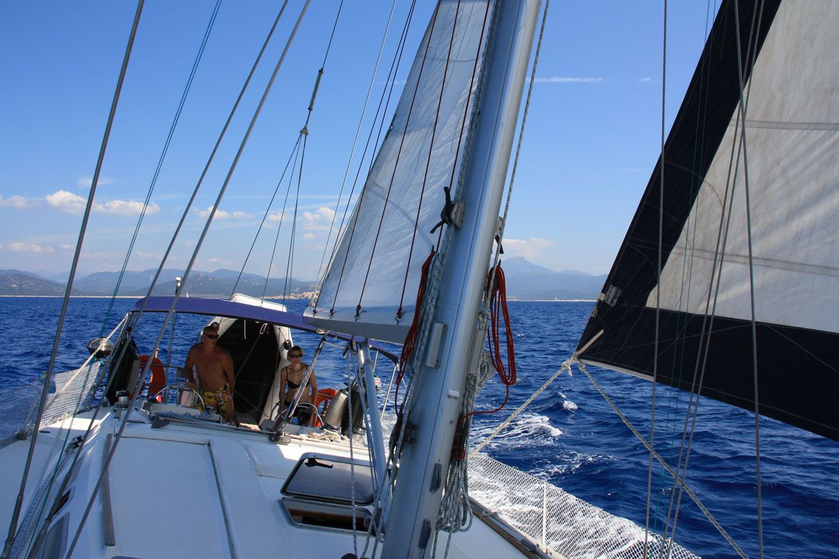 Voilier Luckystar en croisière Méditerranée en Corse